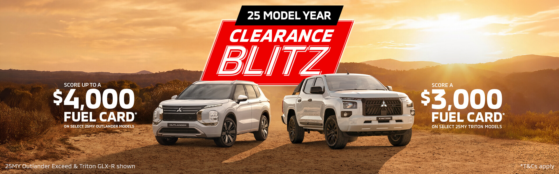 25MY Clearance Blitz  Range   Web Banner 1920x600px